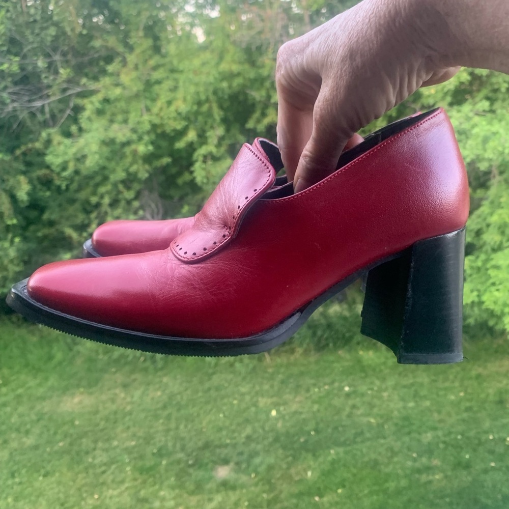 BRONIX vintage heeled loafers - Picture 4 of 11